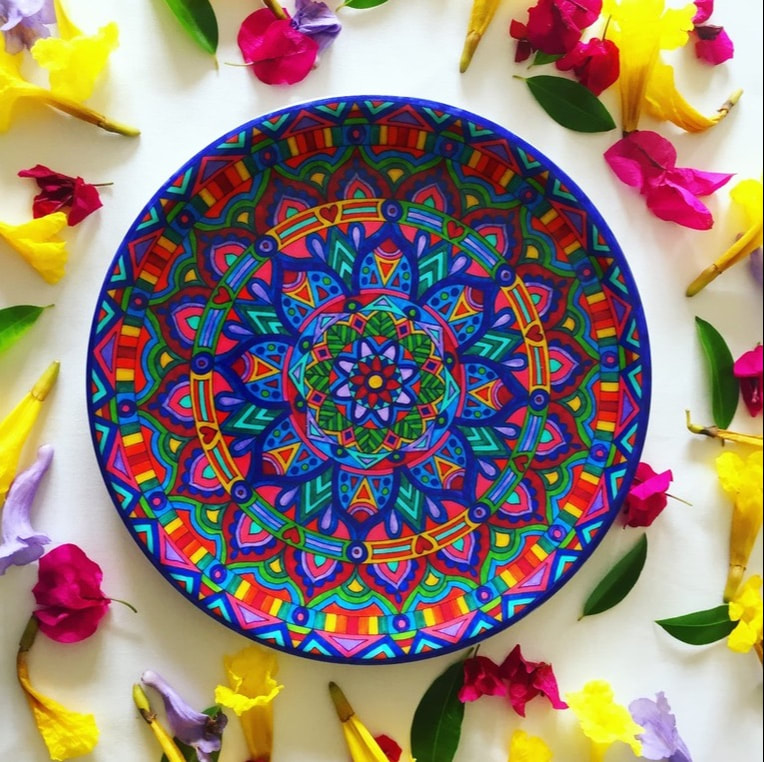 Bohemian style plates for parties and occasions