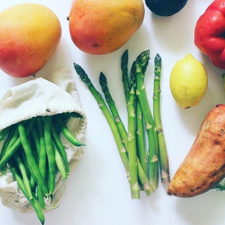 Use your zero waste produce bags to store your fresh groceries 