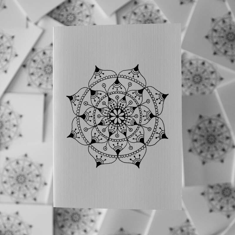 Beautiful and minimalist henna gift cards