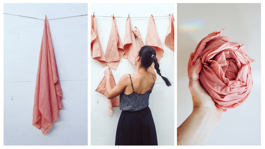 How we create our sustainable textiles with natural dyes and eco techniques